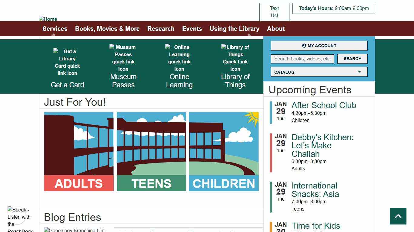 Home South Huntington Public Library